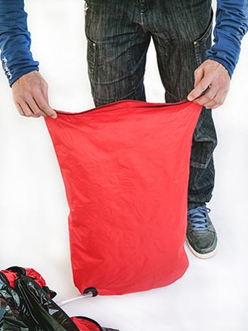 Sistema PERMAIR de inflagem do protetor X-Alps2