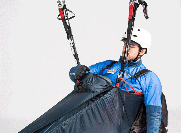 Lançamento do reserva na Range X-Alps2