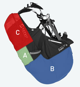 Compartimentos Selete Supair Access 2 Airbag