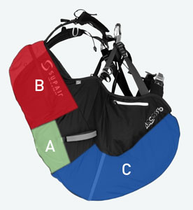 Compartimentos Selete Supair Access 2 Bump