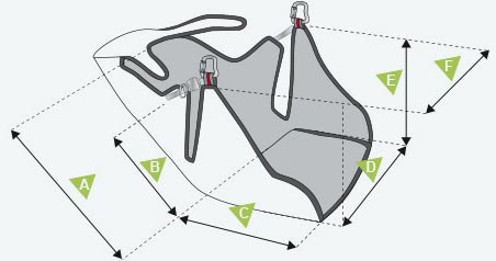 Medidas selete SupAir Kinder