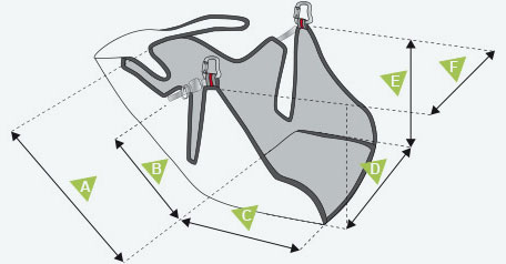 Medidas selete SupAir Paramoteur Evo