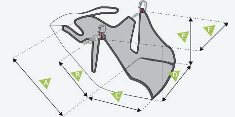 Selete Walibi Lite tamanhos e medidas